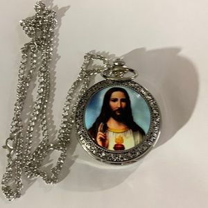 Pocket watch with Jesus picture